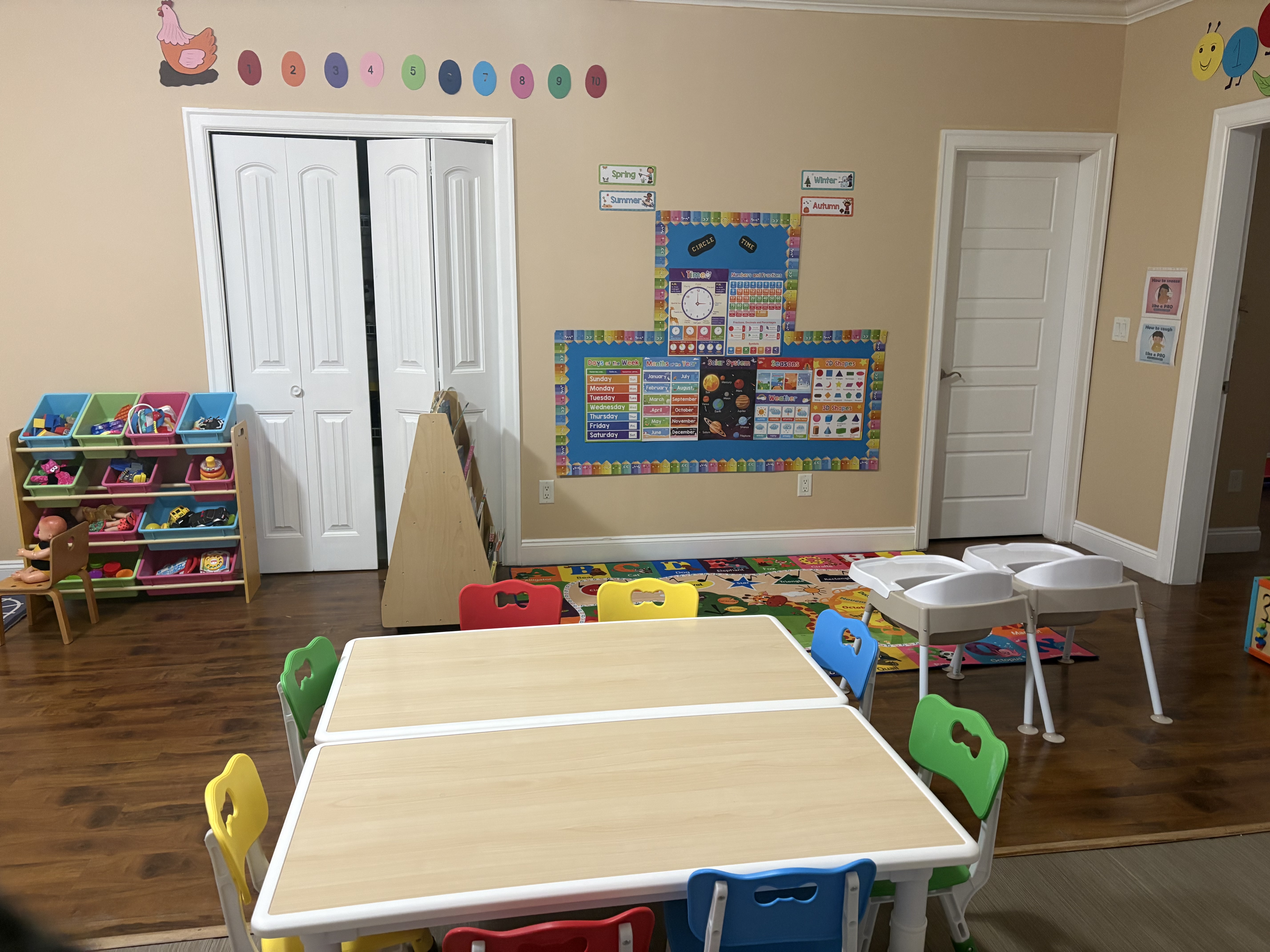 Children running outside